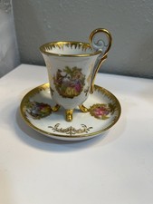Kleiber Bavaria Teacup Expresso Cup & Saucer - Handarbell  - 22k Gold picture