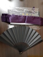 Ogatatouken High Quality Iron fan War Fan Tessen 9.8in Japanese Samurai Black picture