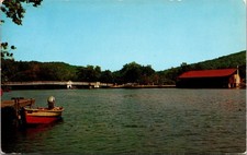 Niper Studio Postcard Cranberry Lake Club House & White Bridge Sussex NJ 1954 picture