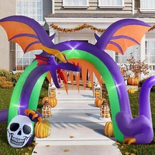 Dragon Archway 9ft Halloween LED Inflatable picture