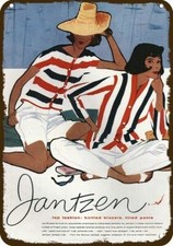 1958 JANTZEN CLOTHING Vintage Look DECORATIVE METAL SIGN PORTLAND - RENE GRUAN picture
