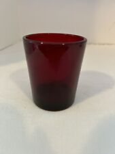Anchor Hocking Glass Royal Ruby Red Vintage 2 1/2