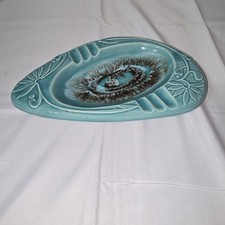 Kingwood Ceramics Teardrop Ceramic Wall Plaque Dish Made in America picture