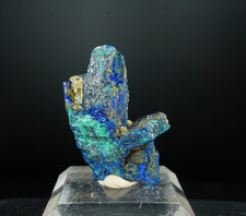 Azurite & Malachite ps. Chalcostibite / Rhar el Anz, Morocco / Rare Pseudomorph picture