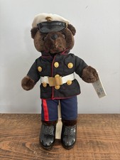 Vintage Ira Green Bear Forces of America USMC Marine Dress Blues Bear Pre-Owned picture