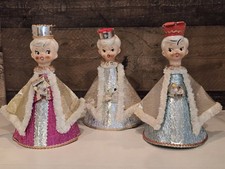 Vintage Holt Howard Japan Christmas Set of 3 Ceramic Wise Men Figurines HTF picture