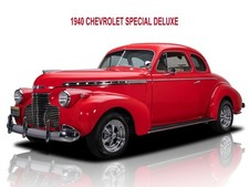 1940 CHEVROLET SPECIAL DELUXE  Metal Sign 9