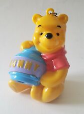 RARE Disney Winnie the Pooh w/ Blue Honey Pot Pencil Sharpener Keychain Figurine picture