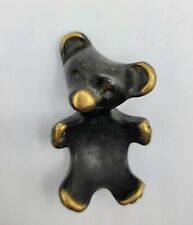 Vintage Walter Bosse Black Brass Bear Gum Saver Ring Earring Holder MCM picture