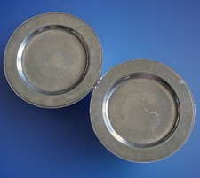 Pewter Dinner Plates Wilton Armetale RWP 11”Columbia PA USA Queen Anne MCM Heavy picture