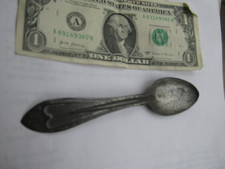 Scarce Antique Metal CREAM TOP Milk Bottle Scooping Spoon, Dairy, Milk picture