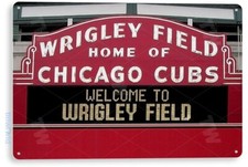 TIN SIGN Wrigley Field Chicago Cubs Baseball Field Sign A192 picture