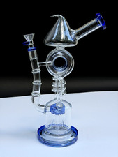 ALPHA 12 inch Thick Glass Water Pipe Beaker Smoking Hookah Bong FANCY picture