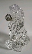RARE Vintage Made In Germany Crystal Bleikristall Sitting Lion 7.5