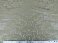 1.9Y OLD WORLD WEAVERS ITALIAN DAMASK SILK GAUFFRE-SEAFOAM MSRP$440/Y picture