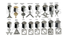 Masonic - Knights Templar Commandery Officer Jewels Set of 16 picture