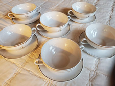 Mercedes VIP Guest Restaurant Stuttgart Antique Porcelain Dessert/Soup Bowls picture