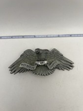 Vintage 2000 BSA Boy Scouts Eagle Belt Buckle Solid Fine Pewter 5in picture