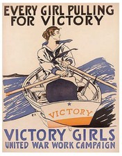 Original WWI US War Work Poster Edward Penfield 