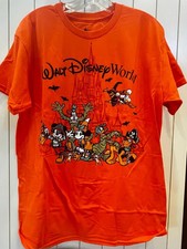 Walt Disney World Halloween 2026 2XL Orange T-Shirt Mickey Mouse and Friends picture
