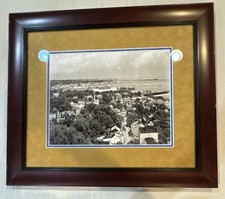 A Aubrey Bodine 1945 Aerial View of Annapolis Photo Museum Glass Framed Reprint picture