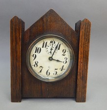 Antique 1902 WM L Gilbert Wind-up Small Mantle Desk Chapel Clock parts repair picture