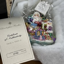 Christopher Radko Trim A Tree-O 2000 Limited Edition Ornament Box COA #37782 picture