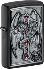 Zippo Anne Stokes Gothic Guardian Emblem 49755 picture