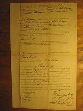 1803 NC BOND WATERMARK 1st SHERIFF CHATHAM COUNTY ELISHA CAIN REVOLUTIONARY WAR picture
