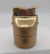Vtg. Evans Table Lighter, Goldtone MCM, With Makers Crest USA UNTESTED picture