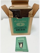 VINTAGE JULIETTE SOLID STATE 6 INSTANT SOUND AM CLOCK RADIO RS-68C W/Box Japan picture
