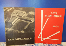 2 Les Memoires 1964 & 1966 Clinton Junior High School Yearbooks 6th-9th Illinois picture
