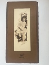 Antique Albert Witzel Los Angeles Child Portrait Photo 811 S Hill St c1910s picture