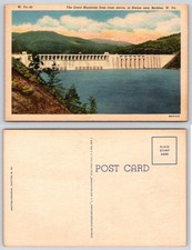 Great Bluestone Dam Hinton Beckley West Virginia From Above Postcard BE22 picture