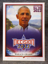 Decision Election day BARACK OBAMA ⌛ 2022 Purple-Pink  foil  SERIAL # 1 / 4 picture