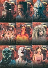 VHTF 2001 Stargate SG1 Season 1-3 Complete 9 Card Chase Set Aliens of SG picture