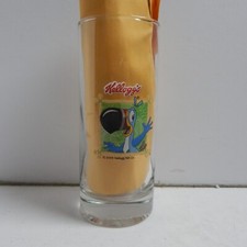 2006 KELLOGG'S Fruit Loops Glass Cereal Manafacturer   TOUCAN SAM Mascot Bird picture
