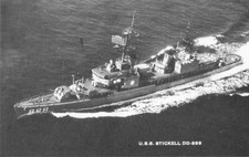 Postcard USS Stickell DD-888 picture