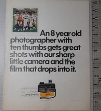 1970 Kodak Vintage Print Ad Film Camera Photography Baseball Team Boys Youth picture