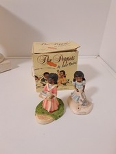 Vintage 1980s The Poppets Figurines(2) By Petter Tomlins  IOB picture