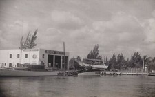 Fort Lauderdale 1944 Benson Boat Co. New River Marine Scene Florida Rare Photo picture