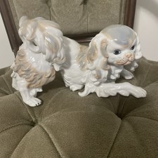 Museo First Edition “Playful Pekingese “ Porcelain 10 Inch Figurine picture