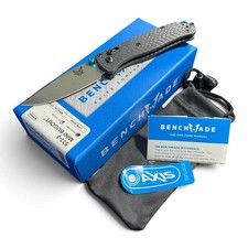 Benchmade 533-3 Mini Bugout Carbon Fiber AXIS Satin Plain Edge EDC Knife picture