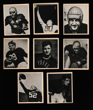 1948 BOWMAN FOOTBALL 9 CARD LOT SET STARTER HIGH GRADE NO DUPES EX - NR MT picture