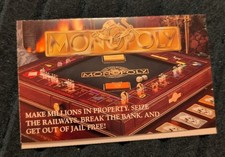 1992 Franklin Mint Monopoly Collectors Edition Table Board Game Brochure picture