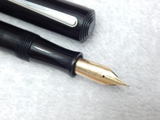 LOT# 108L. VINTAGE WATERMAN 'S #5 FOUNTAIN PEN. VERY FLEX NIB, XF TO BB (1.4 mm) picture
