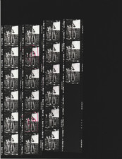 Original Contact Photo Sheet & Negatives Gloria Estefan with Wax Figure 1991 picture