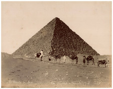 Hippolyte Arnoux, Egypt, Pyramid at Giza Vintage Albumen Print Albumen Print picture