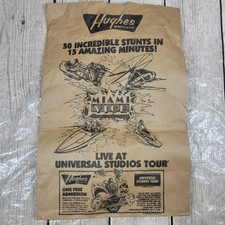 1987 Miami Vice Action Spectacular Universal Studios Hughes Paper Grocery Bag picture
