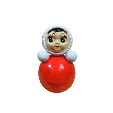 Plastic roly-poly USSR russian 4” vintage doll roly-poly picture